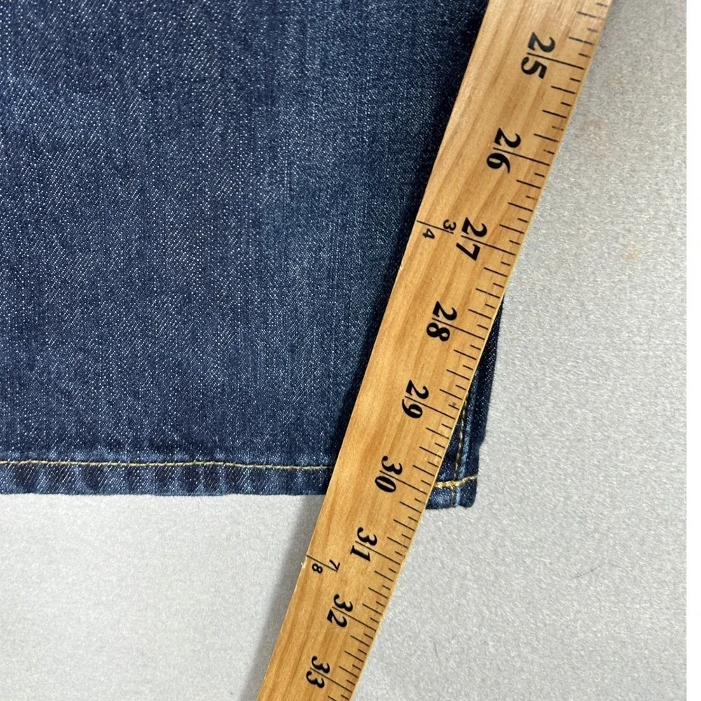 Polo Ralph Lauren Hampton Jeans Men 42X30 Blue Relaxed Straight Distressed Denim